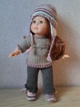 Tenue péruvienne, avec tunique, pantalon et bonnet péruvien